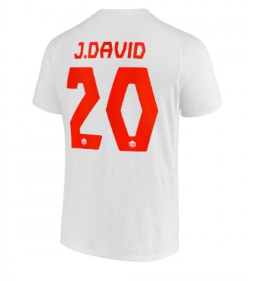 Canada Jonathan David #20 Udebanetrøje VM 2022 Kort ærmer